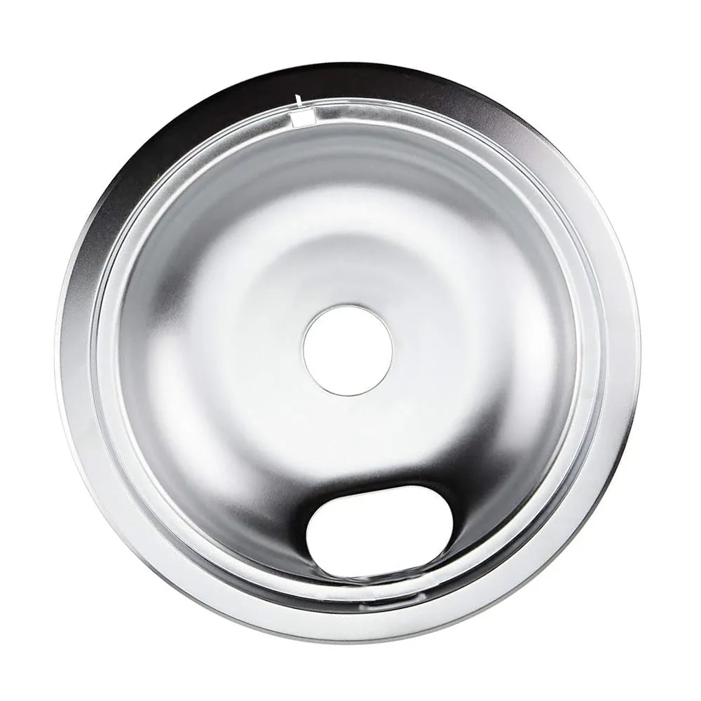4Pc Heavy Duty Drip Pan Bowl 7.5" Chrome Electric Gas Stove Burner Range Cooktop
