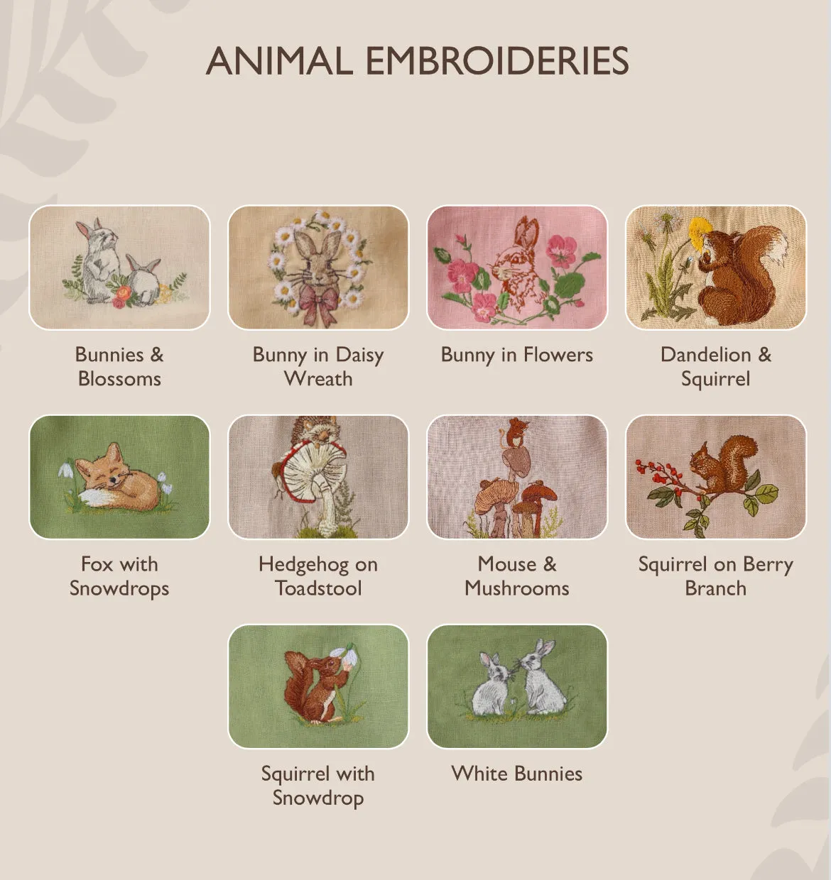 Animal Embroidery