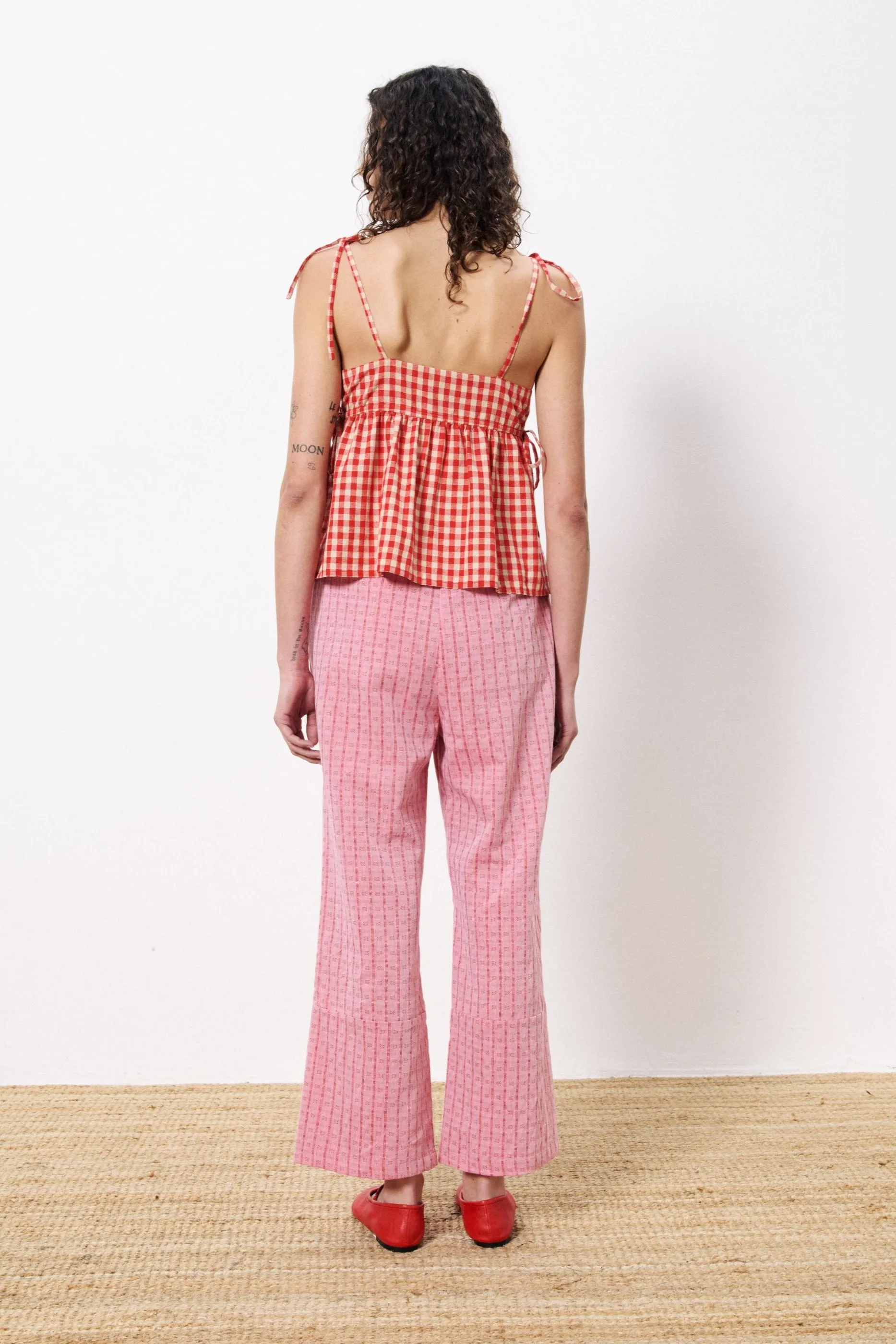 Corentine Red Gingham Top