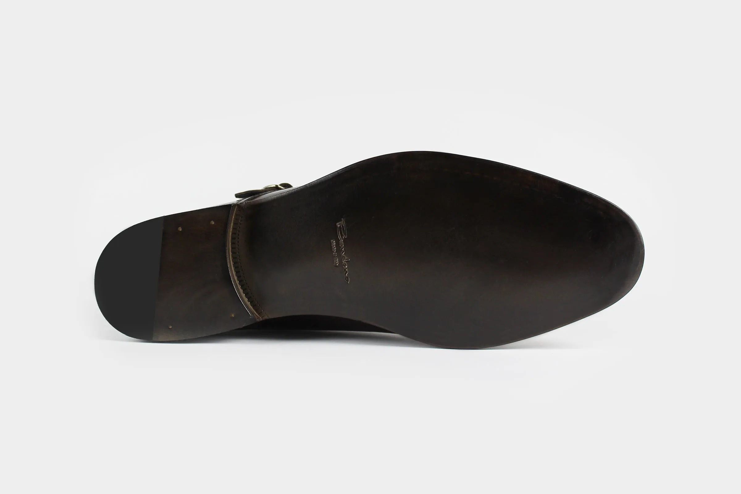ENZO • Custom Fitted Bespoke Double Monk Strap Boots • HICKORY
