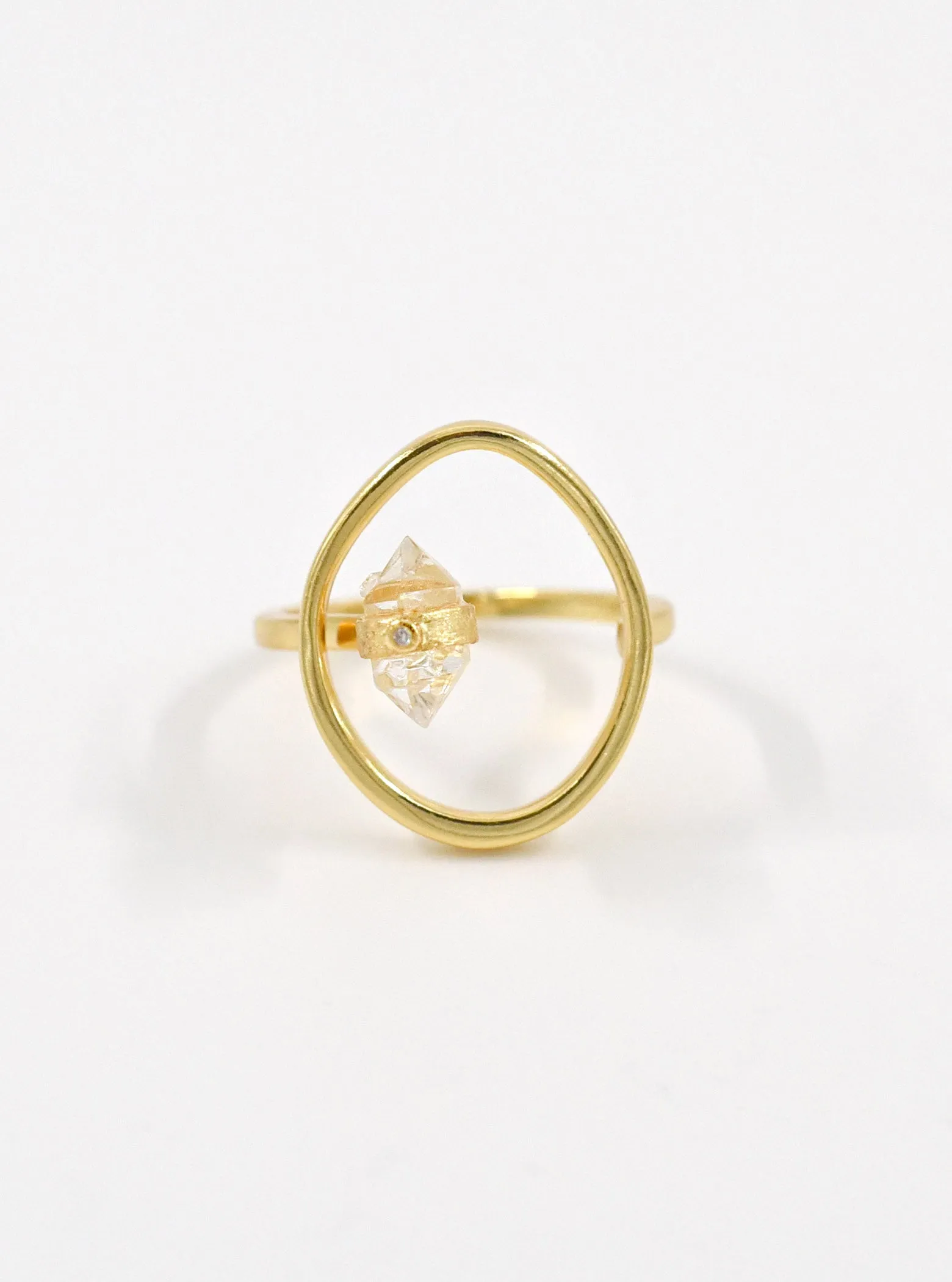 FlexiGlam Herkimer Diamond Ring