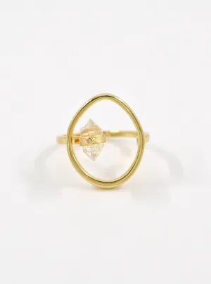 FlexiGlam Herkimer Diamond Ring