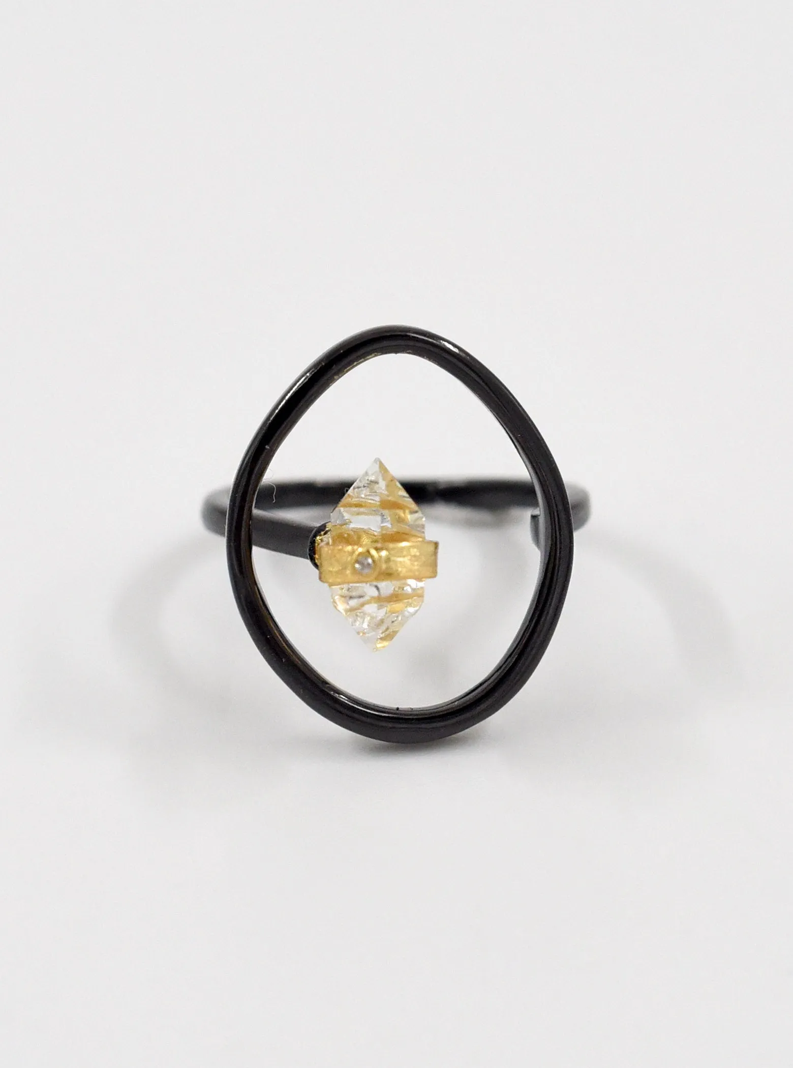 FlexiGlam Herkimer Diamond Ring