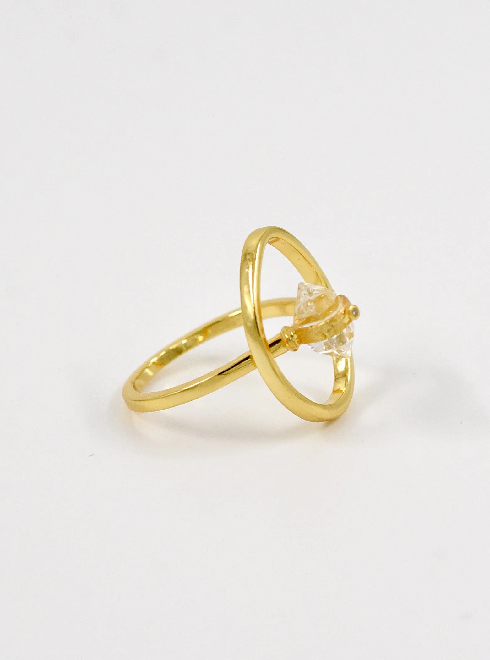 FlexiGlam Herkimer Diamond Ring