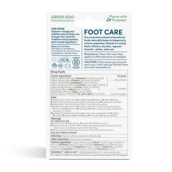 Foot Care Salve (1.82oz) by Green Goo