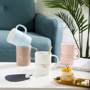 Four Color Options Round Cylinder-كوب قهوة وشاي