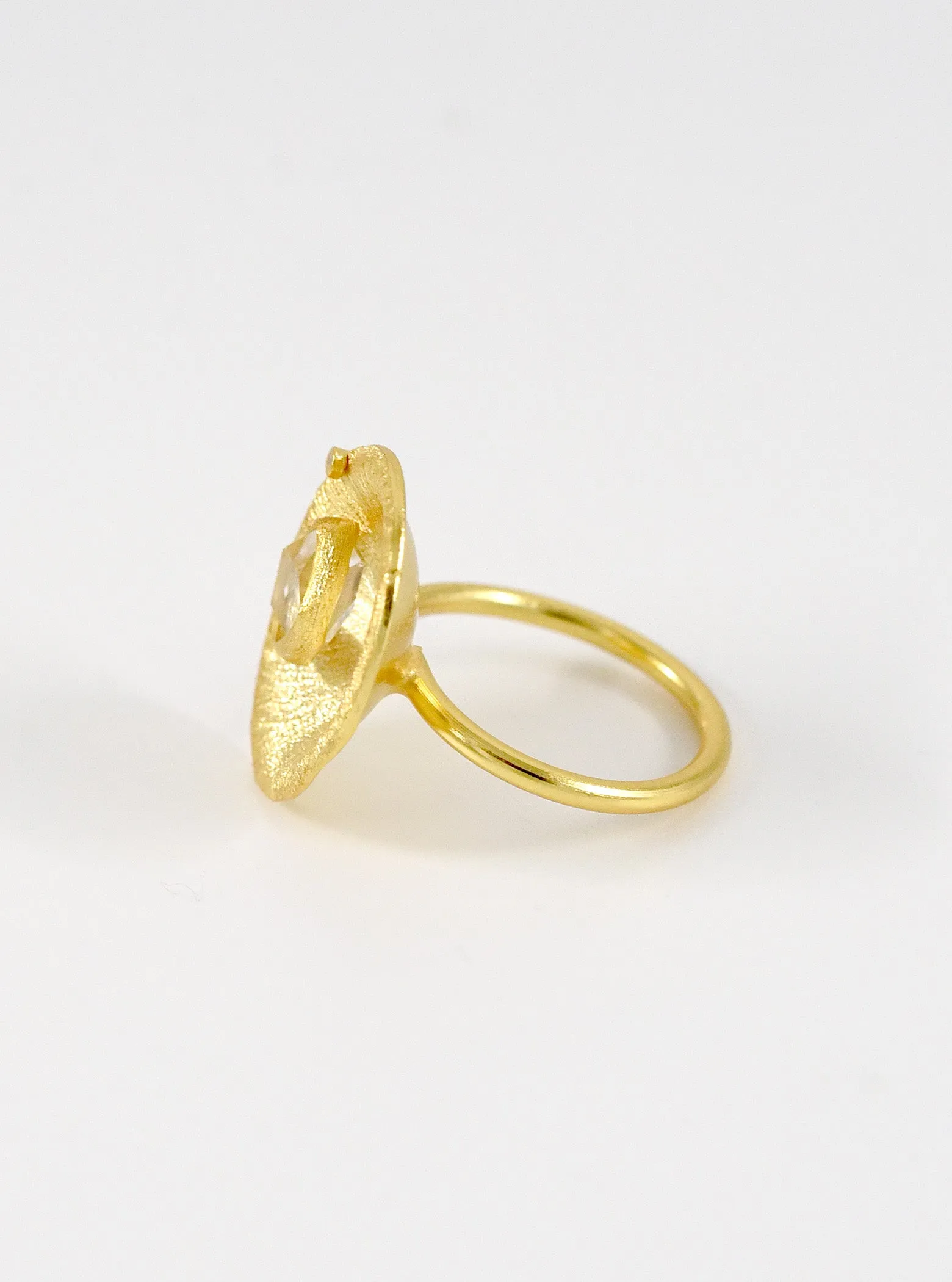 Herkimer Diamond Glamour Ring
