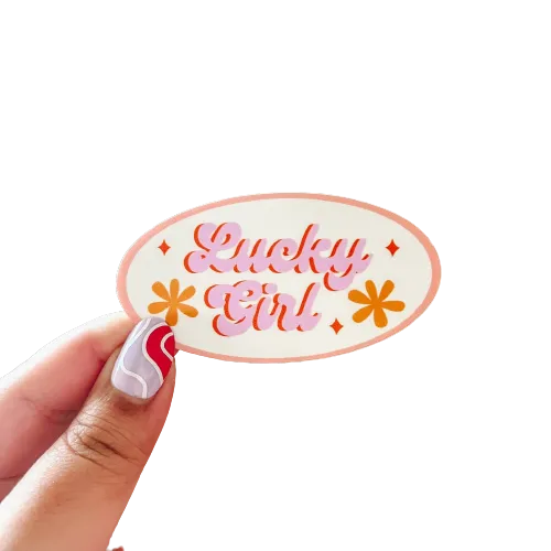 Lucky Girl Sticker