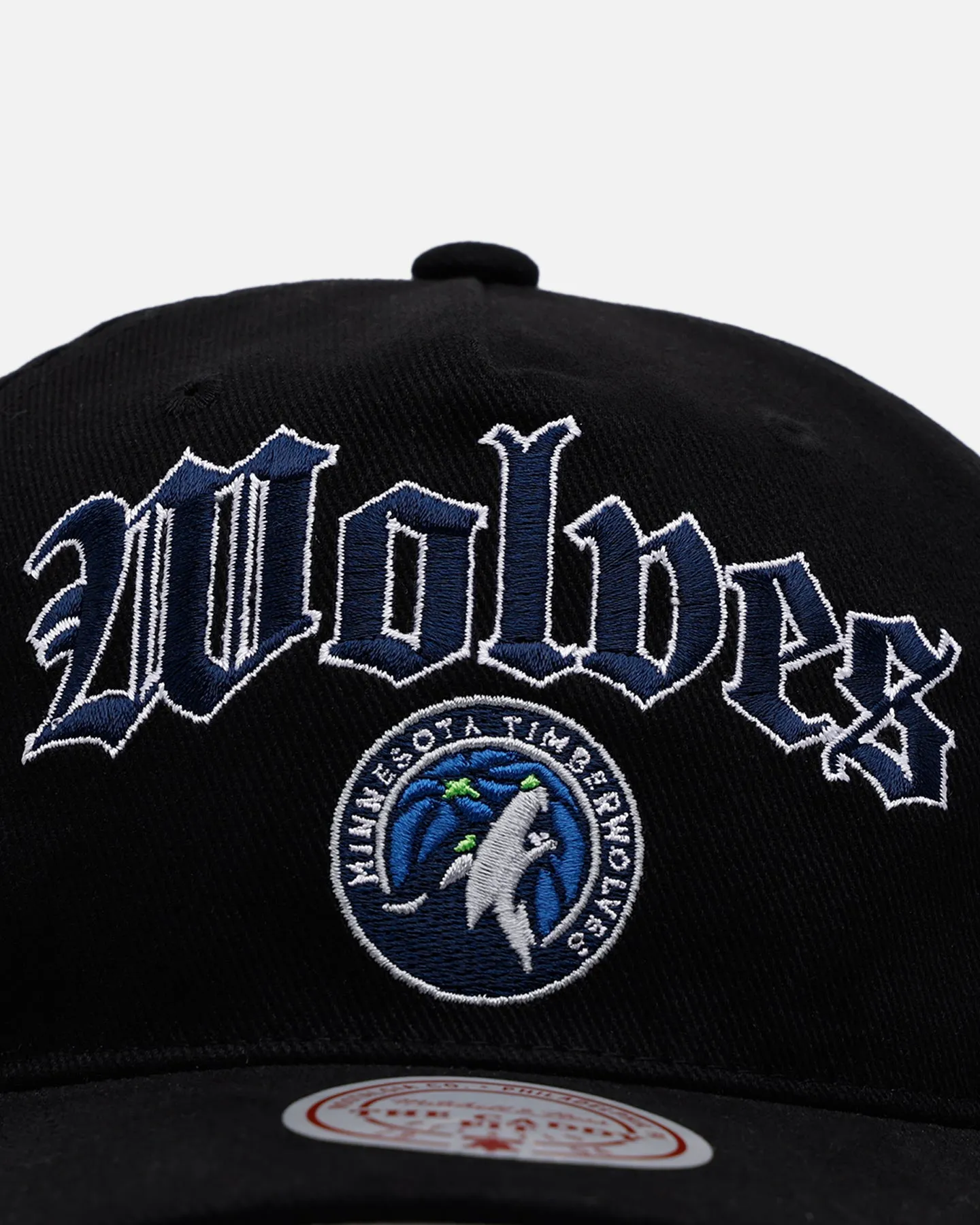Mitchell & Ness Minnesota Timberwolves 'Old English' Caddy Fit Snapback Black
