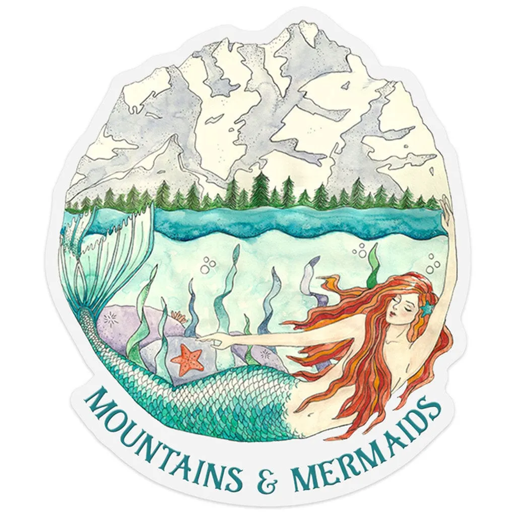 Mountain Mermaid Sticker