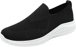 Slip on Walking Shoes for Men Comfort Memory Foam Ultra Lightweight Breathable Fashion Sneakers Non Slip Arch Support Vacation Training Gym Shoes Wide Width