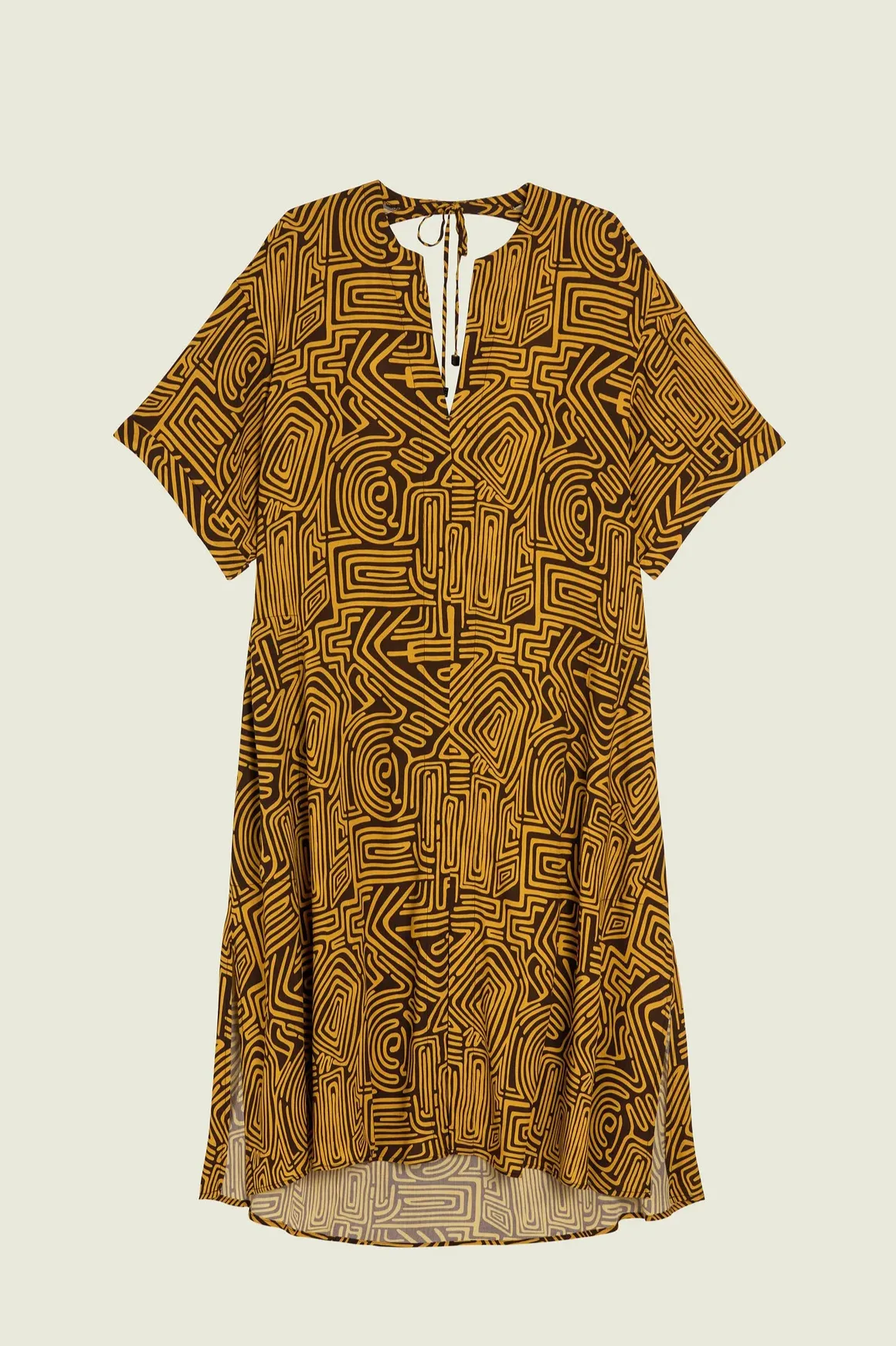 Tawny Golconda Tangelo Viscose Dress