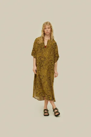 Tawny Golconda Tangelo Viscose Dress