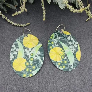 Wattle Large Oval Earrings
